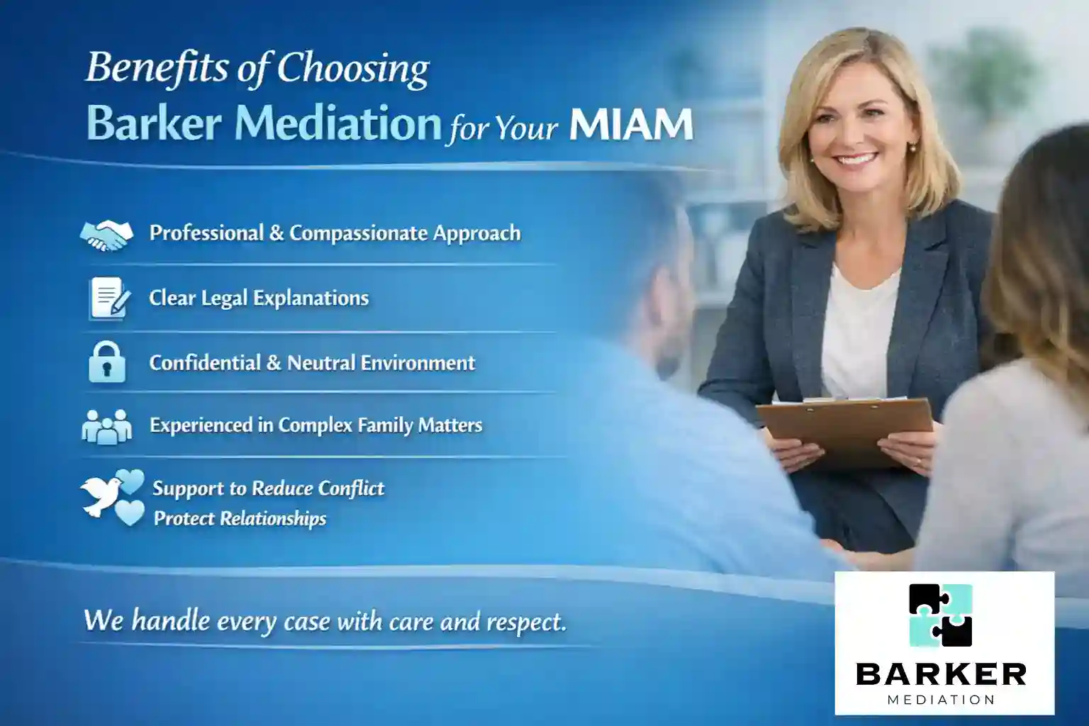 Benefits of Choosing Barker Mediation for Your MIAM Newport